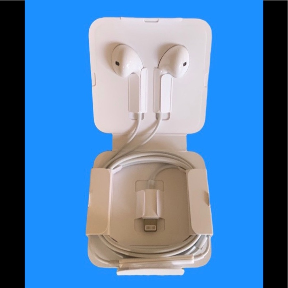 Apple EarPods with lightning connector.